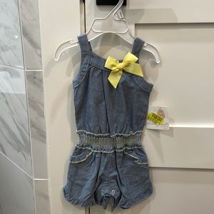 Chambray romper 3 months